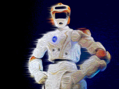 Robot in action